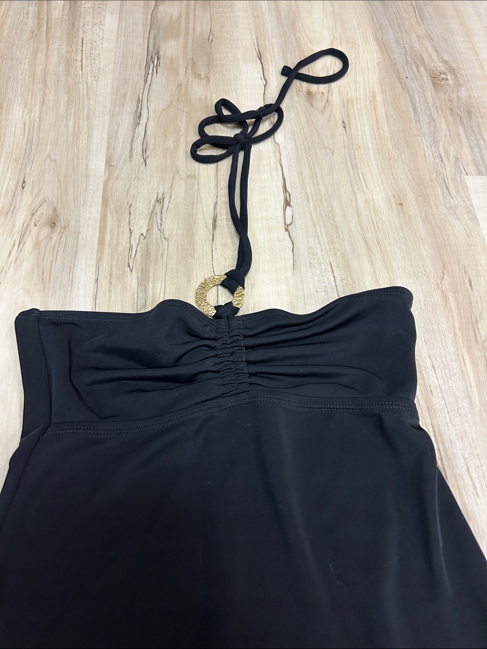 Ralph Lauren Strapless Black Summer Dress with Removable Halter image 2